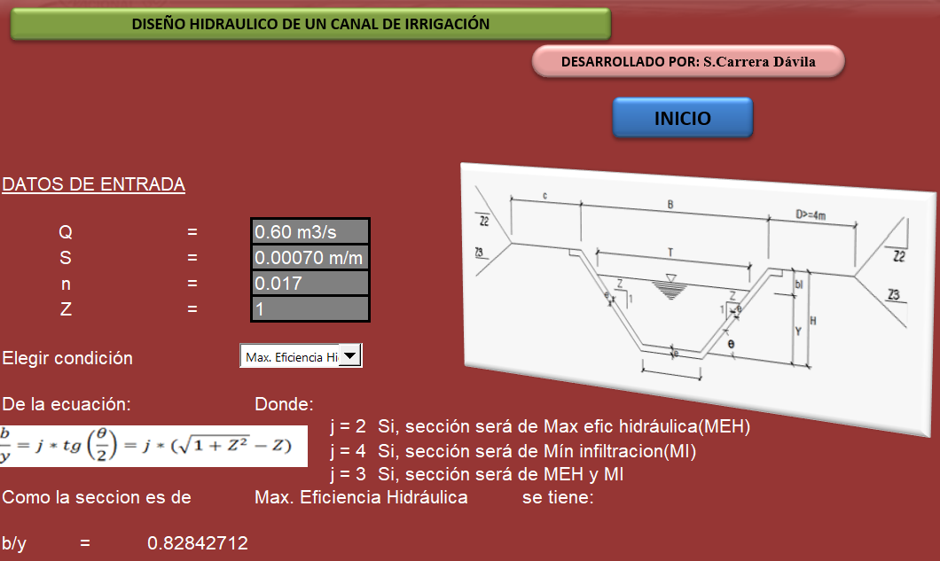 Diseño hidraulico de un canal de irrigacion